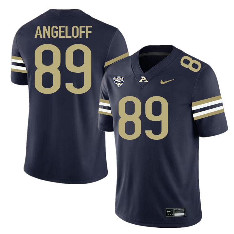 Chris Angeloff Akron Zips Jersey,University Of Akron #89 Chris Angeloff Jersey Youth-Navy